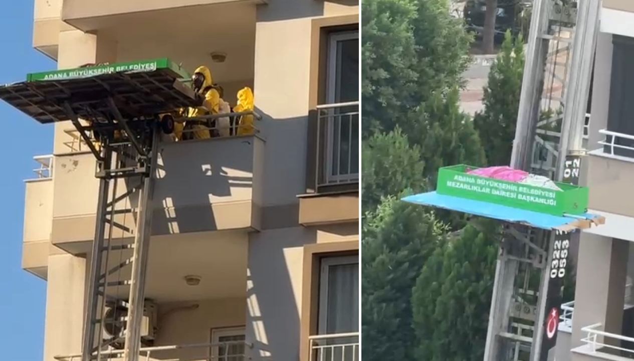 dairede cansiz bedeni bulundu cenazesi asansorlu aracla indirildi tMm9bTXE